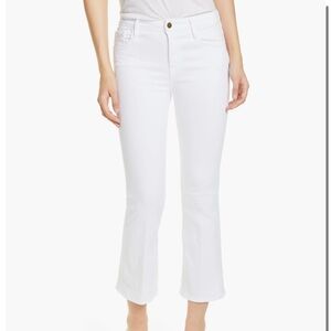 Frame Le Crop Mini Bootcut Jeans - White Blanc - Size 29